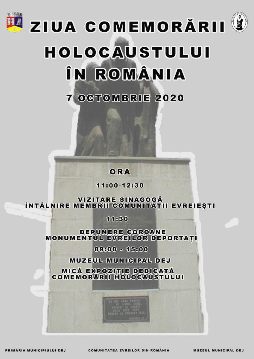 Ziua Comemorării Victimelor Holocaustului din România va fi marcată la Dej