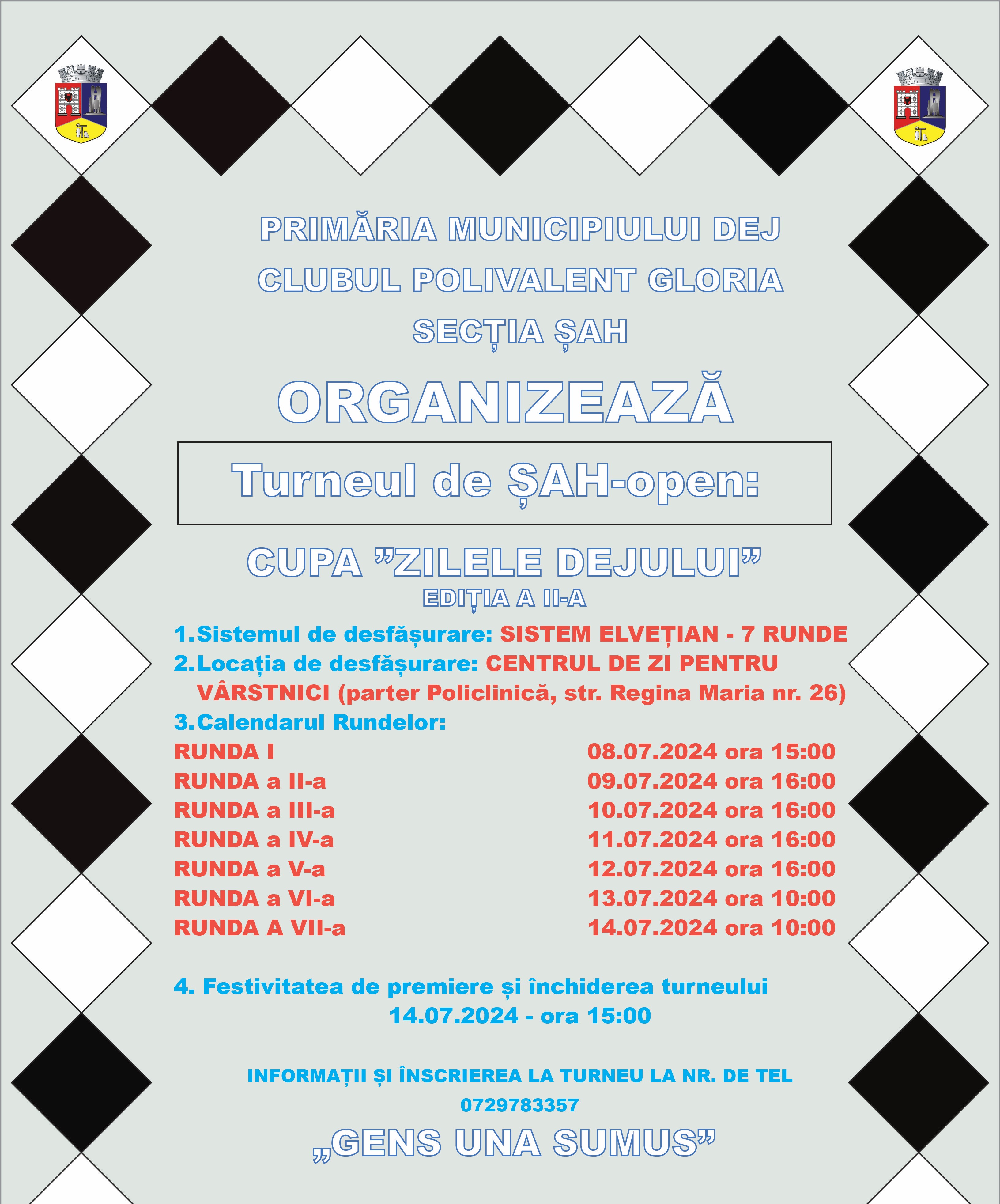 Turneul de ȘAH-open Cupa „Zilele Dejului”, ediția a II-a