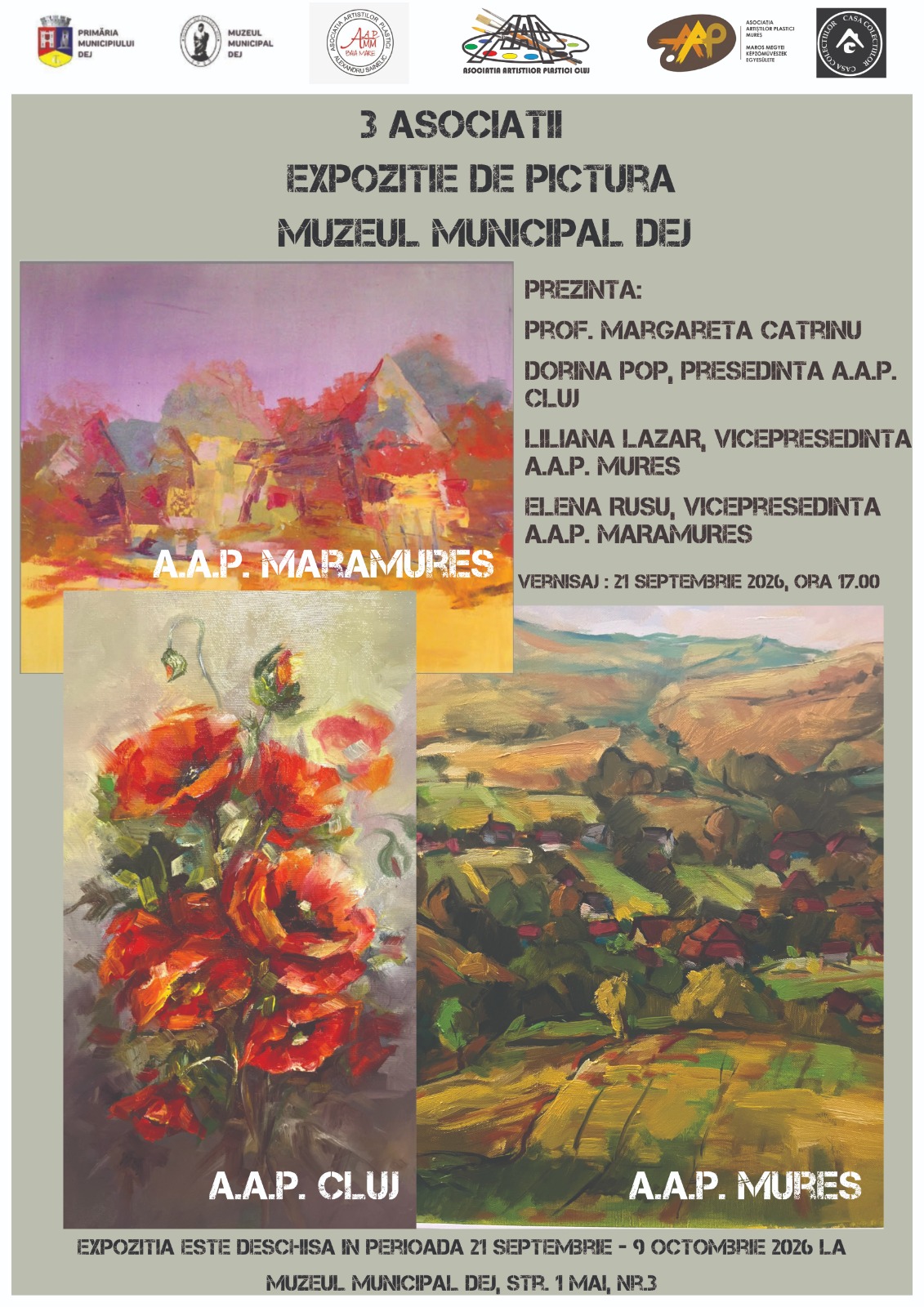 Asociații de artiști plastici se reunesc într-o expoziție de pictură unică