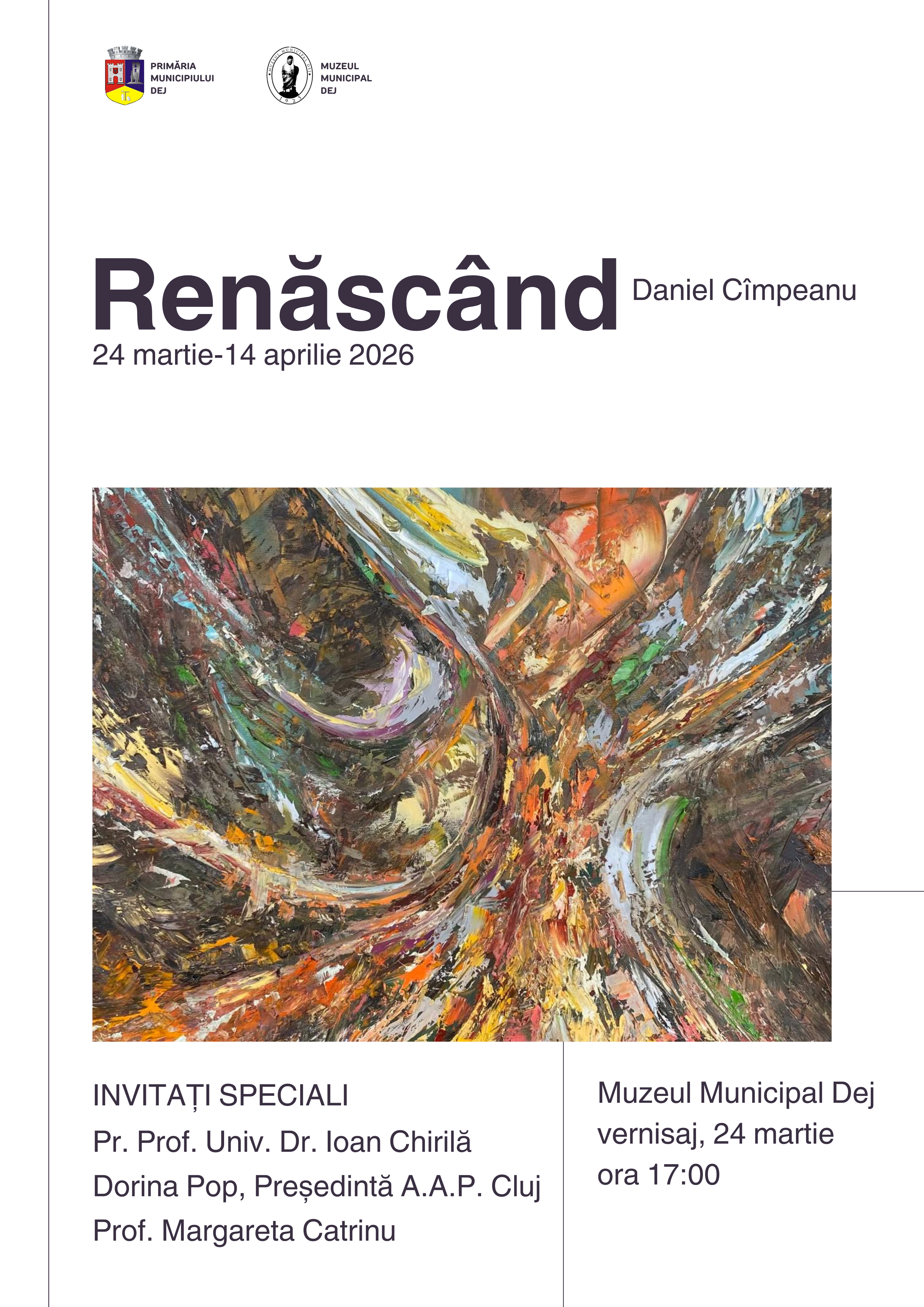 Expoziția de artă plastică „Renăscând”, Daniel Cîmpeanu, la Muzeul Municipal