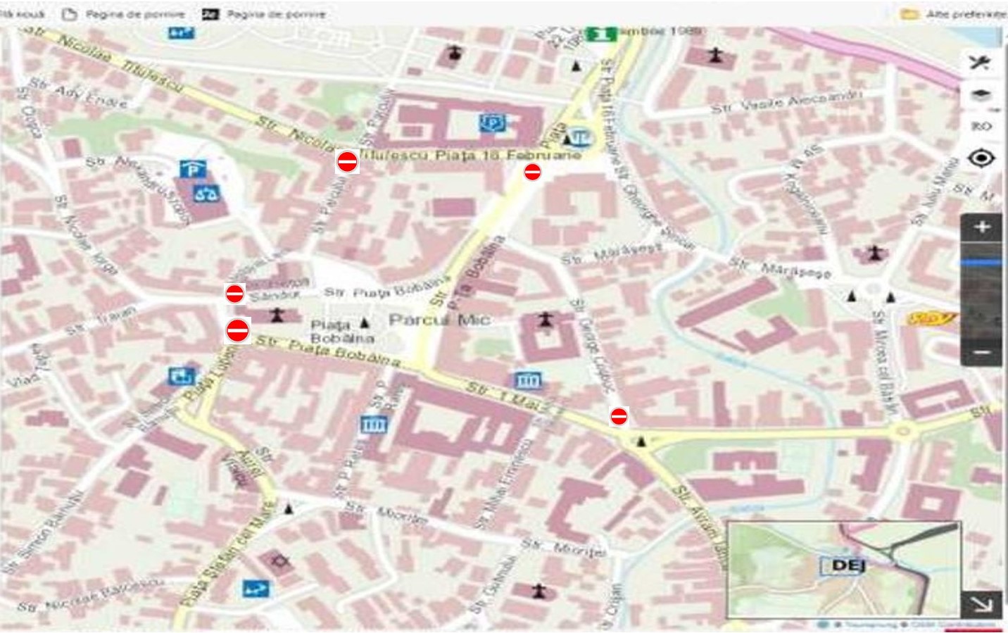 Restricții de circulație în zona centrală