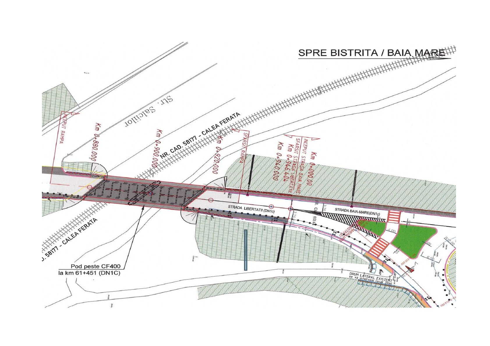 Lucrări de reabilitare la podul peste calea ferată