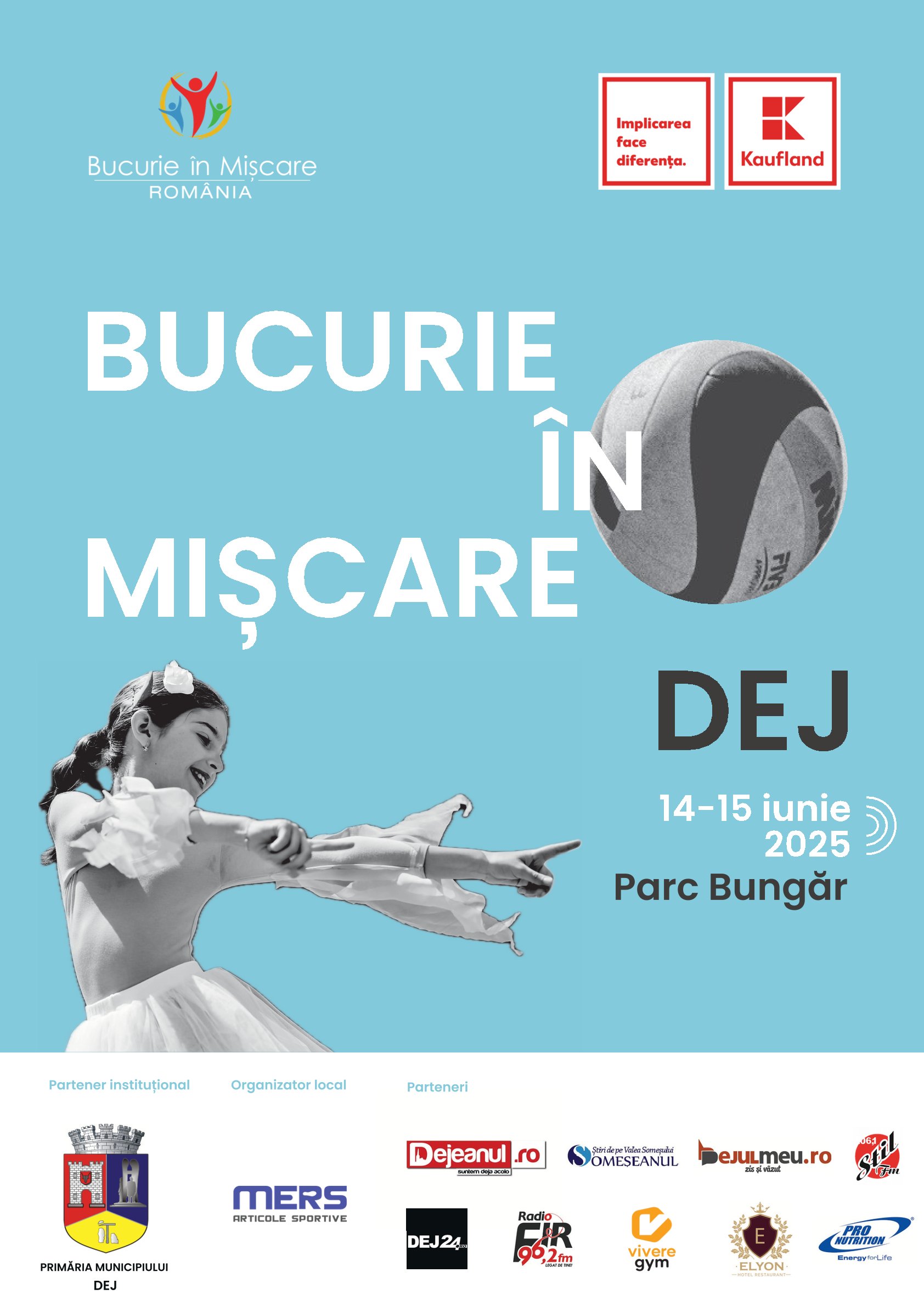 "Bucurie în Mișcare" ajunge la Dej
