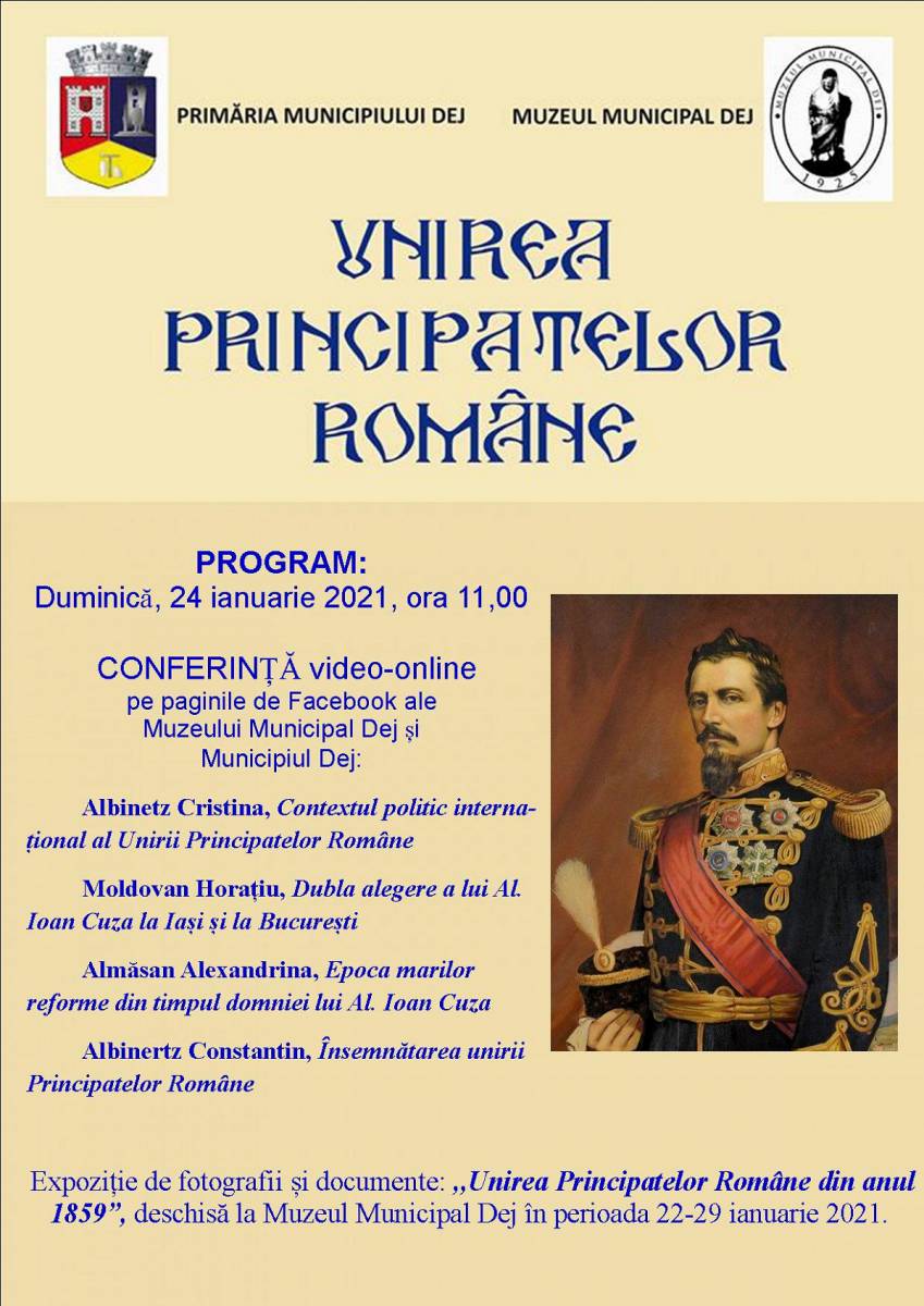 Conferință video-online și expoziție dedicate Unirii Principatelor Române